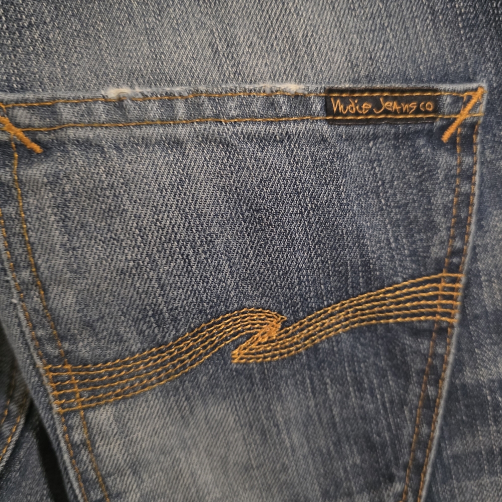 Nudie Jeans Dark Blue Skinny Jeans - Picture 8 of 16